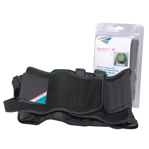 BackPro II, Back Support with Suspenders, 6 per case