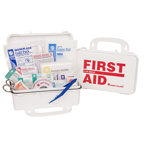 Bulk First Aid Kit, 10-Person, OSHA Standard, Polypropyene Box