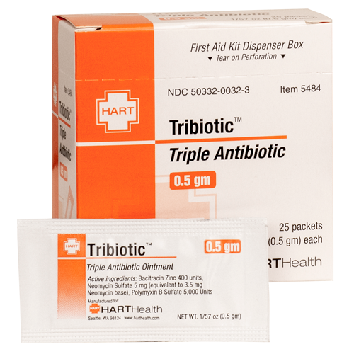 Tribiotic, Triple Antibiotic Ointment, 0.5 gm, 25 per box