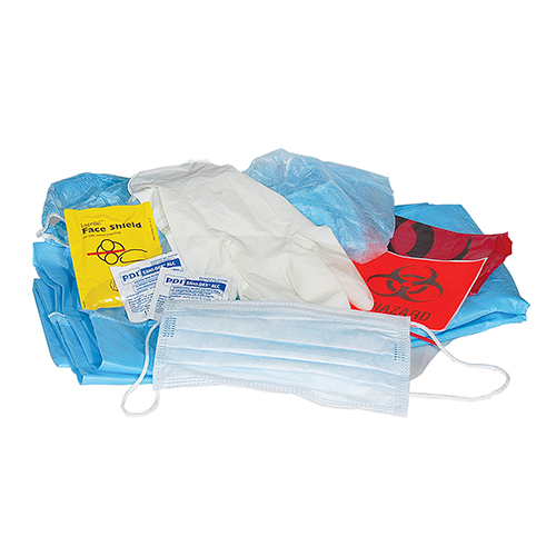 Infection Control Kit, HART w/CPR shield, zip bag