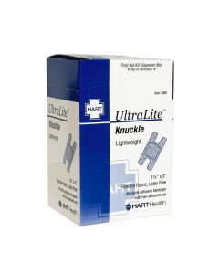 UltraLite, Knuckle Adhesive Bandages, Lightweight Elastic Woven Cloth, 1-1/2" x 3", 40 per box