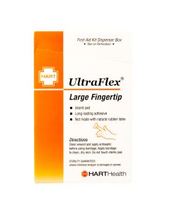 UltraFlex, Large Fingertip Adhesive Bandages, Heavy Woven Cloth, 1-3/4" x 3", 25 per box