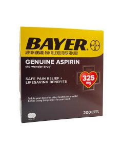 Bayer, Aspirin 325 mg (NSAID), 100/2's box