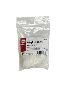 Vinyl Gloves, large, 1 pair per bag